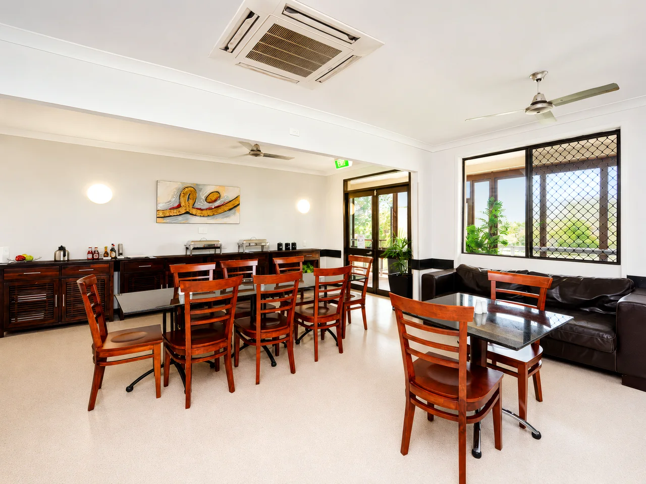 the on-site buffet
